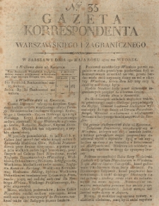 Gazeta Korrespondenta Warszawskiego i Zagranicznego. 1810 nr35