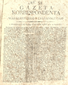 Gazeta Korrespondenta Warszawskiego i Zagranicznego. 1810 nr52
