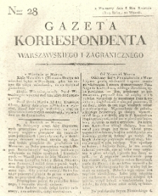 Gazeta Korrespondenta Warszawskiego i Zagranicznego. 1819 nr28