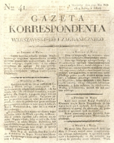 Gazeta Korrespondenta Warszawskiego i Zagranicznego. 1819 nr41
