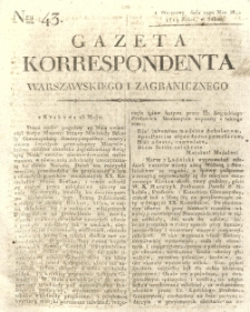 Gazeta Korrespondenta Warszawskiego i Zagranicznego. 1819 nr43
