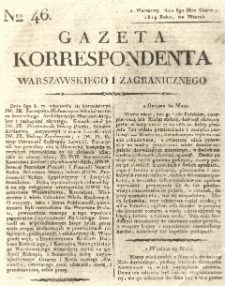 Gazeta Korrespondenta Warszawskiego i Zagranicznego. 1819 nr46