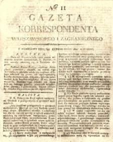 Gazeta Korrespondenta Warszawskiego i Zagranicznego. 1820 nr11