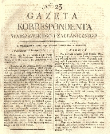 Gazeta Korrespondenta Warszawskiego i Zagranicznego. 1820 nr23