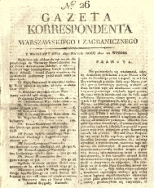 Gazeta Korrespondenta Warszawskiego i Zagranicznego. 1820 nr26
