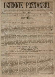 Dziennik Poznański 1859.01.01 R.1 nr1