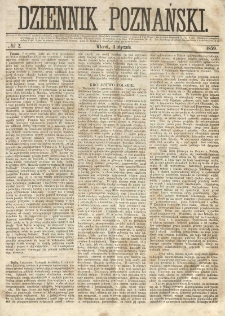 Dziennik Poznański 1859.01.04 R.1 nr2