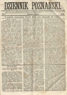 Dziennik Poznański 1859.01.06 R.1 nr4