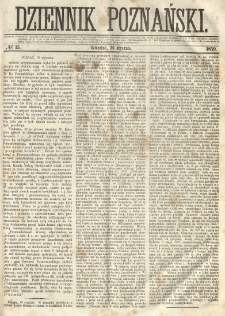 Dziennik Poznański 1859.01.20 R.1 nr15