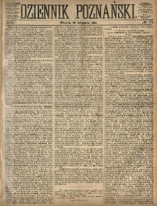 Dziennik Poznański 1864.11.29 R.6 nr274