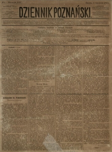 Dziennik Poznański 1872.01.03 R.14 nr1