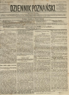 Dziennik Poznański 1872.03.30 R.14 nr73
