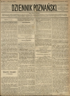 Dziennik Poznański 1872.11.06 R.14 nr254