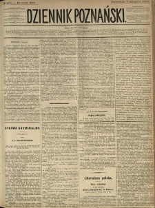 Dziennik Poznański 1872.11.07 R.14 nr255