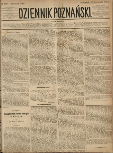 Dziennik Poznański 1872.11.28 R.14 nr273