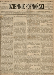 Dziennik Poznański 1872.12.03 R.14 nr277