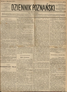 Dziennik Poznański 1872.12.07 R.14 nr281