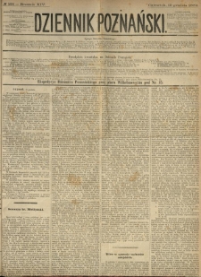 Dziennik Poznański 1872.12.19 R.14 nr291