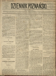 Dziennik Poznański 1872.12.20 R.14 nr292