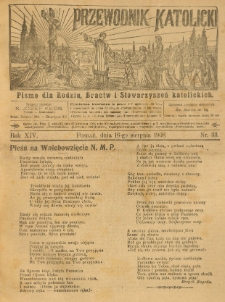 Przewodnik Katolicki. 1908 R.14 nr33
