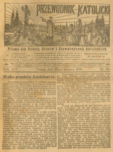 Przewodnik Katolicki. 1908 R.14 nr34
