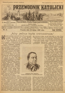 Przewodnik Katolicki. 1922 R.28 nr7