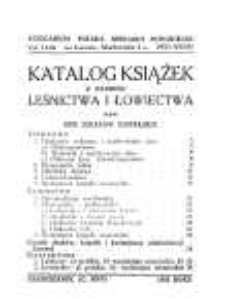 Katalog książek z zakresu leśnictwa i łowiectwa