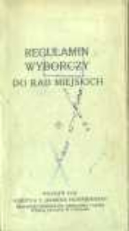 Regulamin wyborczy do rad miejskich