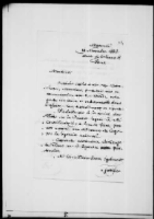 Leonard Niedźwiecki do Quai d'Orleans. List z 19 XI 1884 roku