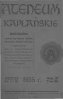 Ateneum Kapłańskie. 1935 R.21 T.36 z.5