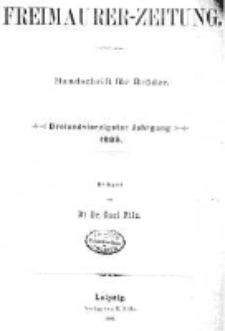 Freimaurer-Zeitung: Handschrift für Brüder 1889.01.01 R.43 Nr1