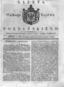 Gazeta Wielkiego Xięstwa Poznańskiego 1838.11.21 Nr273