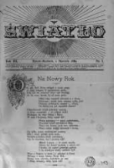Światło. Pismo Ludowe Ilustrowane Poświęcone Nauce i Rozrywce. 1889 R.3 nr1