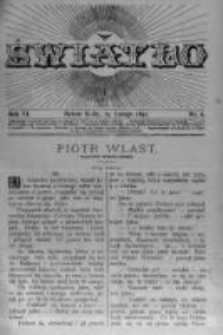 Światło. Pismo Ludowe Ilustrowane Poświęcone Nauce i Rozrywce. 1892 R.6 nr4
