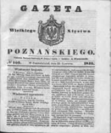 Gazeta Wielkiego Xięstwa Poznańskiego 1842.06.20 Nr140
