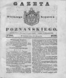 Gazeta Wielkiego Xięstwa Poznańskiego 1842.08.13 Nr187