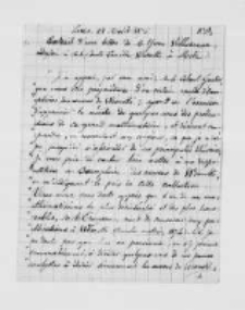 List i nota Yvona Villarceau astronoma, matematyka, członka Institut National, kierownika Obserwatorium w Paryżu z lat 1876-1878