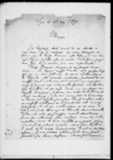 Dambrun urzędnik pocztowy do Leonarda Niedźwieckiego. List z 13 V 1870 roku
