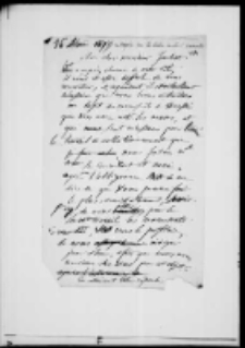 François Camille Antoine Durutte do Léona Jauberta sekretarza Commision des chemins de fer. List z 16 V 1877 roku