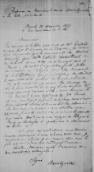 Jan Działyński do Paula Letalle. List z 26 XII 1877 roku