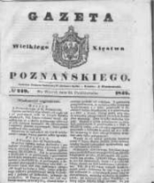 Gazeta Wielkiego Xięstwa Poznańskiego 1842.10.25 Nr249