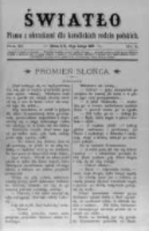 Światło. Pismo z Obrazkami dla Katolickich Rodzin Polskich. 1897 R.11 nr8
