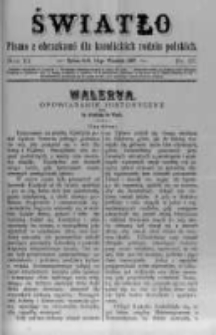 Światło. Pismo z Obrazkami dla Katolickich Rodzin Polskich. 1897 R.11 nr37