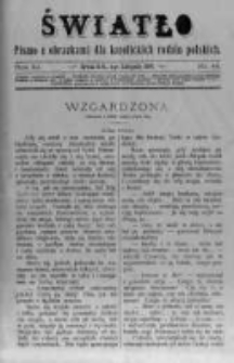 Światło. Pismo z Obrazkami dla Katolickich Rodzin Polskich. 1897 R.11 nr44