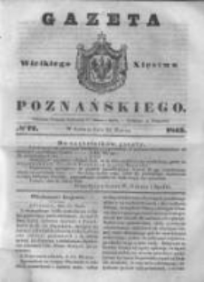 Gazeta Wielkiego Xięstwa Poznańskiego 1843.03.25 Nr72