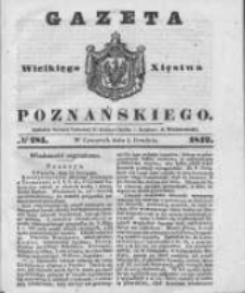 Gazeta Wielkiego Xięstwa Poznańskiego 1842.12.01 Nr281