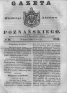 Gazeta Wielkiego Xięstwa Poznańskiego 1843.02.17 Nr41