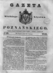 Gazeta Wielkiego Xięstwa Poznańskiego 1843.02.24 Nr47