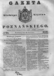 Gazeta Wielkiego Xięstwa Poznańskiego 1843.04.22 Nr94