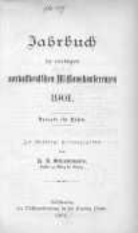 Jahrbuch der vereinigten nordostdeutschen Missionskonferenzen 1901